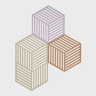 Zone Denmark Hexagon Onderzetter - Set van 3 - Lupine/Warm Sand/Light Terracotta Zone Denmark Hexagon Onderzetter - Set van 3 - Lupine/Warm Sand/Light Terracotta