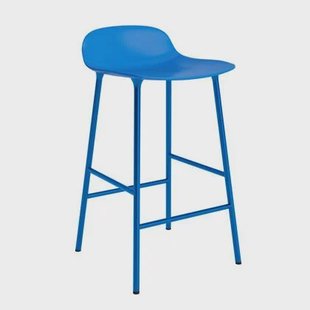 Normann Copenhagen Form Barkruk Low 65 cm - Staal - Bright Blue