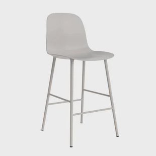 Normann Copenhagen Form Barkruk High 65 cm - Staal - Warm Grijs Normann Copenhagen Form Barkruk High 65 cm - Staal - Warm Grijs