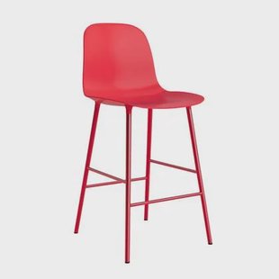 Normann Copenhagen Form Barkruk High 65 cm - Staal - Bright Red Normann Copenhagen Form Barkruk High 65 cm - Staal - Bright Red