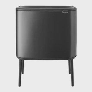 Brabantia Bo Touch Bin Afvalemmer 3 x 11 Liter - Confident Grey