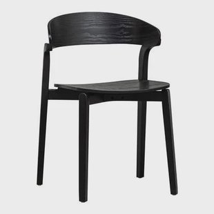 WOOOD Cras Eetkamerstoel - Zwart