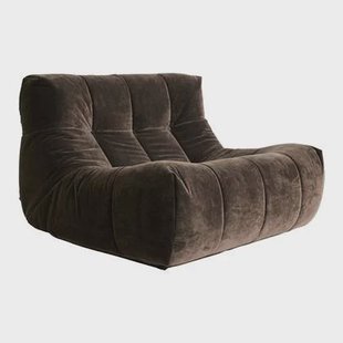 HKliving Lazy Lounge Fauteuil - Royal Velvet Espresso HKliving Lazy Lounge Fauteuil - Royal Velvet Espresso