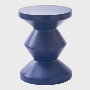 POLSPOTTEN Zig Zag Bijzettafel - Donkerblauw - Mat POLSPOTTEN Zig Zag Bijzettafel - Donkerblauw - Mat