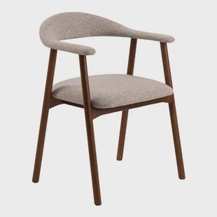 by fonQ Nordic Eetkamerstoel - Walnoot - Greige