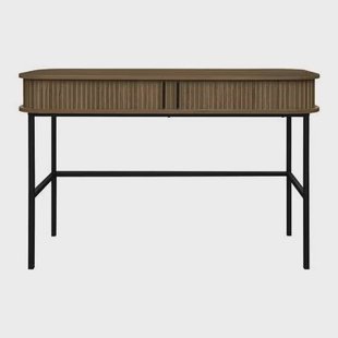 by fonQ basic Panel Bureau - B 120 cm - Walnootbruin