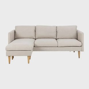 by fonQ basic Sofie Omkeerbare Hoekbank met Chaise Longue - Beige