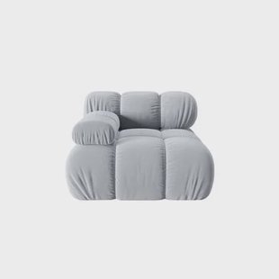 Milo Casa Tropea Modulair Bank Element - Hoek Links - Lichtblauw