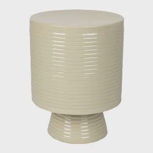 by fonQ Spool Bijzettafel H 46 x Ø 35 cm - Ivoor