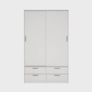 by fonQ basic Slim Kledingkast - B 121,2 cm - Wit