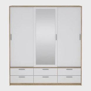 by fonQ basic Slim Kledingkast - B 181,4 cm - Glossy Wit