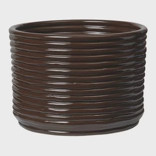 Ferm Living Corduroy Bloempot - Carob Brown