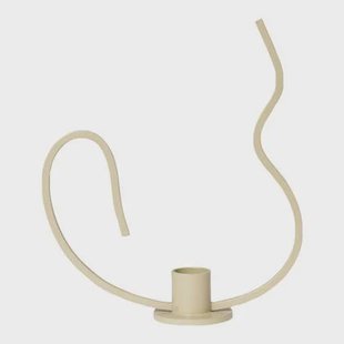 Ferm Living Valse Kandelaar Low - Cashmere