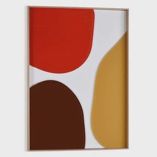 Reinders - Connected Relief Art Schilderij - 70 x 50 cm - Terra Teints