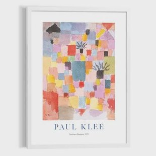 Reinders - Paul Klee Southern Gardens - Schilderij 70x50cm Wit