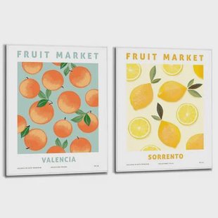 Reinders - Fruity Sunshine - Schilderijen set 2x 50x40cm White