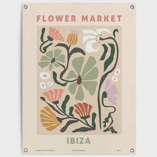 Reinders - Ibiza Flower Market Botanic - Tuinposter 80x60cm