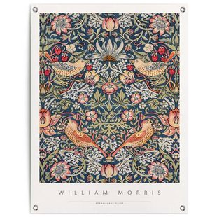 Reinders - William Morris Strawberry thief - Tuinposter 80x60cm