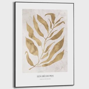 Reinders - Golden Branch - Schilderij 70x50cm Zwart