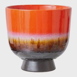 HKliving 70&apos;s Retro Bloempot - Ø 20,5 cm - Cherry Red