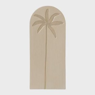 HKliving Stoneware Wandornament - Palm