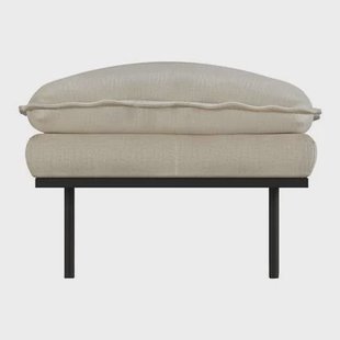HKliving Retro Sofa Hocker - Pure Ivory