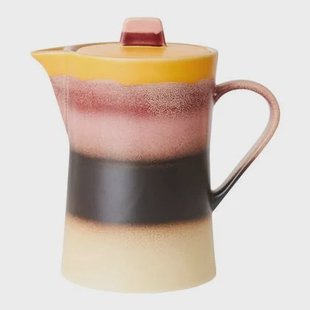 HKliving 70&apos;s Ceramics Theepot - Sunset