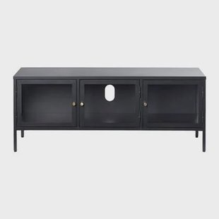 by fonQ Fort Tv-meubel - B 132 cm - Zwart by fonQ Fort Tv-meubel - B 132 cm - Zwart