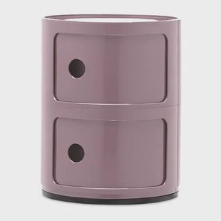 Kartell Componibili Kast Ø 32 cm - 2 Modules - Mauve