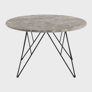 by fonQ Webby Salontafel Ø 80 cm - Grijs / Zwart