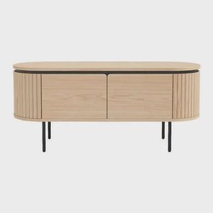 by fonQ Lameller Tv-meubel 2-deurs - Licht Eiken