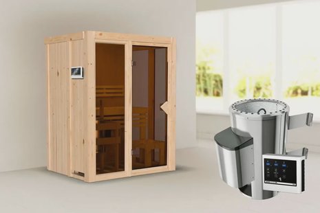 Karibu | Irava 1 Sauna | Kachel 3,6 kW Externe Bediening
