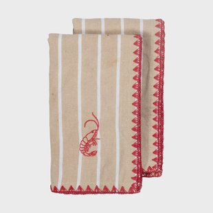 Byon Bubba stoffen servet 45x45 cm 2-pack Beige