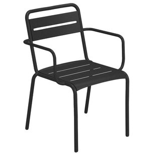 Emu Star Tuinstoel Met Armleuningen Black