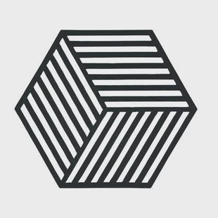 Zone Denmark Hexagon 3D Onderzetter Zwart
