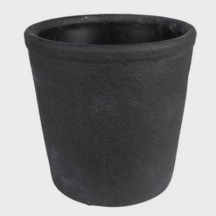 Clayre & Eef Bloempot Ø 16x16 cm Grijs Keramiek Bloempot binnen Clayre & Eef Bloempot Ø 16x16 cm Grijs Keramiek Bloempot binnen