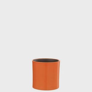 J-Line bloempot Flek - keramiek - oranje - extra small - Ø 14.5 cm
