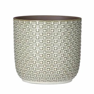 Mica Decorations Plantenpot - keramiek - wit - D17 x H16 cm Mica Decorations Plantenpot - keramiek - wit - D17 x H16 cm