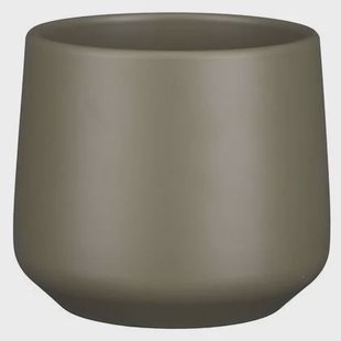 Mica Decorations Bloempot - donkergroen - keramiek -H14|D15,5 cm