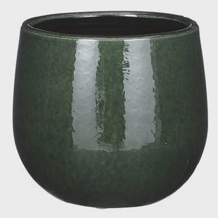 Mica Decorations Plantenpot - keramiek - groen glans - D14|H12 cm Mica Decorations Plantenpot - keramiek - groen glans - D14|H12 cm