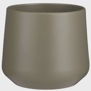 Mica Decorations Bloempot - donkergroen- keramiek - H18|D21 cm Mica Decorations Bloempot - donkergroen- keramiek - H18|D21 cm