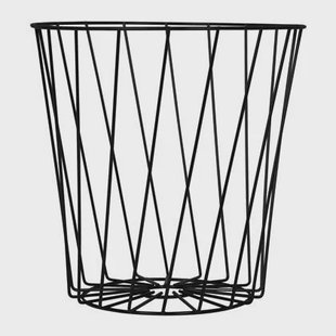 QUVIO Opbergmand - Metaal - Zwart