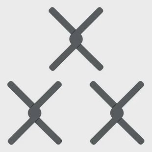 Krumble Opvouwbare siliconen pannenonderzetter - Antraciet - Set van 3