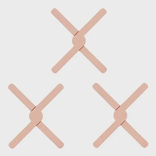 Krumble Opvouwbare siliconen pannenonderzetter - Roze - Set van 3