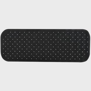 MSV Douche|bad anti-slip mat badkamer - rubber - zwart - 36 x 97 cm MSV Douche|bad anti-slip mat badkamer - rubber - zwart - 36 x 97 cm