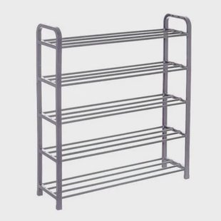 5Five Schoenenrek - zilver - 15 paar schoenen - 71x78 cm 5Five Schoenenrek - zilver - 15 paar schoenen - 71x78 cm