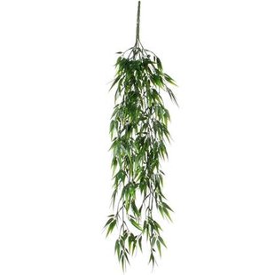 Mica Decorations Kunsttak - bamboe - plant - hangend - 76 x 20 cm
