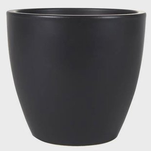 Ter Steege Bloempot - zwart - Scandinavisch - 20 x 19 cm Ter Steege Bloempot - zwart - Scandinavisch - 20 x 19 cm