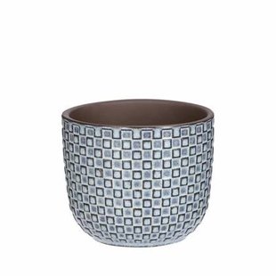 Mica Decorations - Plantenpot - Keramiek blauw - 11 x 9 cm Mica Decorations - Plantenpot - Keramiek blauw - 11 x 9 cm