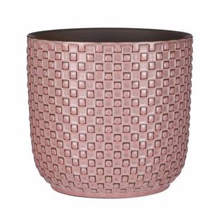 Mica Decorations Plantenpot - keramiek - roze - D17 x H16 cm Mica Decorations Plantenpot - keramiek - roze - D17 x H16 cm